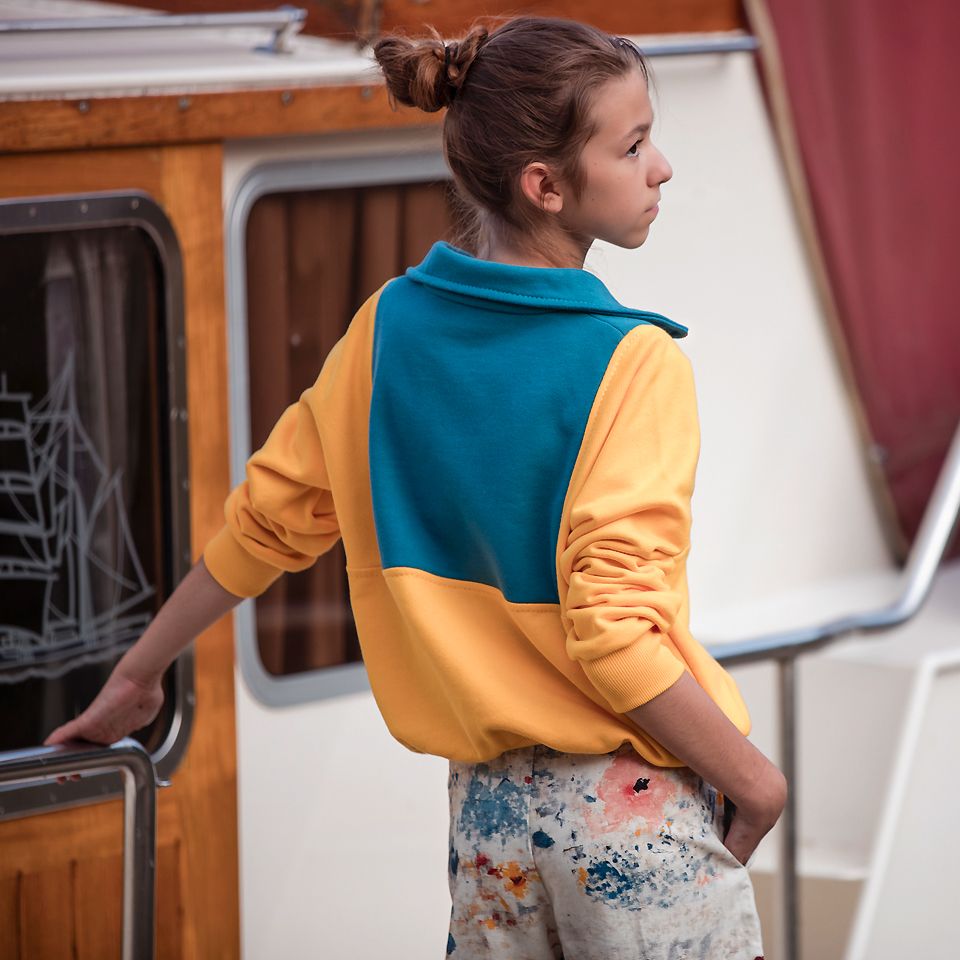 French Terry // Extrabreit // SYAS // 3-Fädig // Lagoon Blue – Bild 5