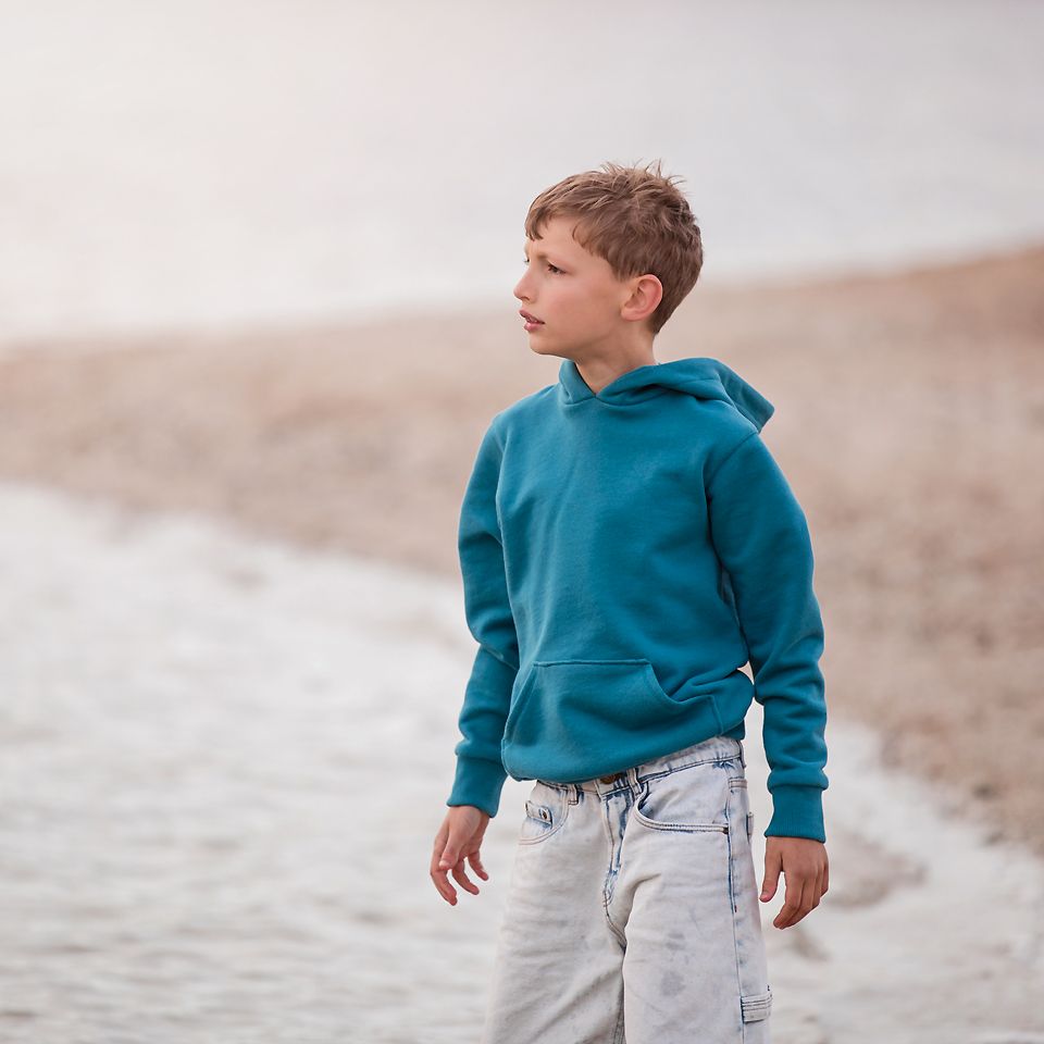 French Terry // Extrabreit // SYAS // 3-Fädig // Lagoon Blue – Bild 2