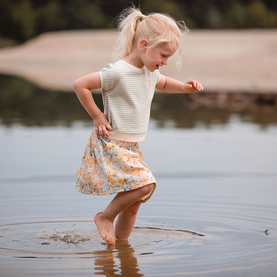 French Terry // SYAS // Horizontals 05 // Whisper Beige – Bild 2