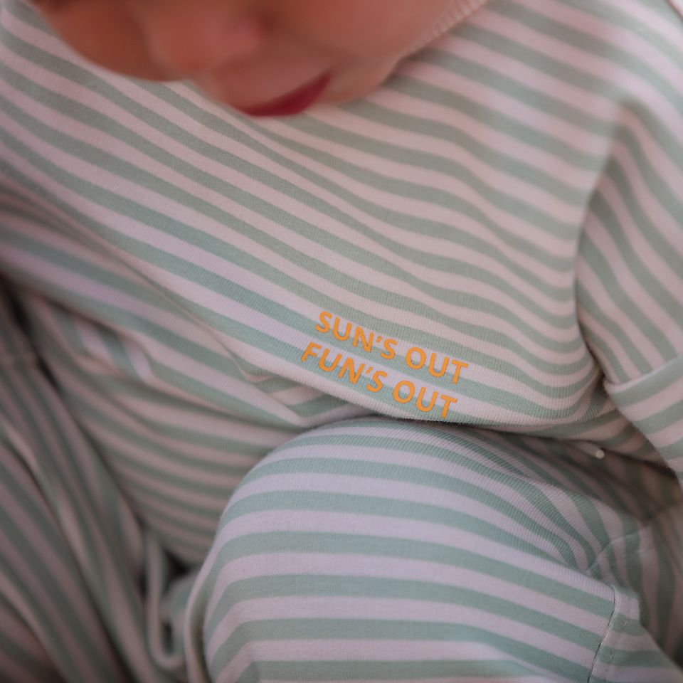 French Terry // SYAS // Horizontals 05 // Whisper Beige – Bild 4