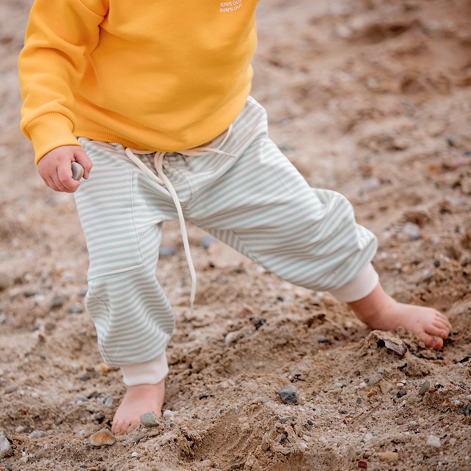 French Terry // SYAS // Horizontals 05 // Whisper Beige – Bild 6