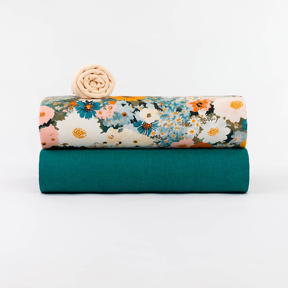 Leinen Viskose Mix // SYAS // Teal Green – Bild 6