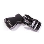 Steckschnalle // 25 mm // Gunmetal