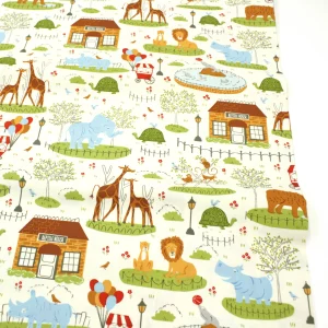 Popeline // Moda Fabrics // Animal Park Fun