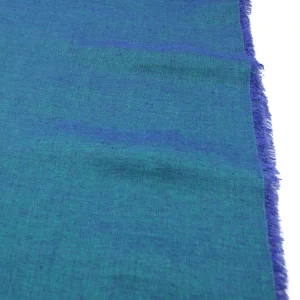 Leinen Chambray // Cross Dye // Grün-Lila