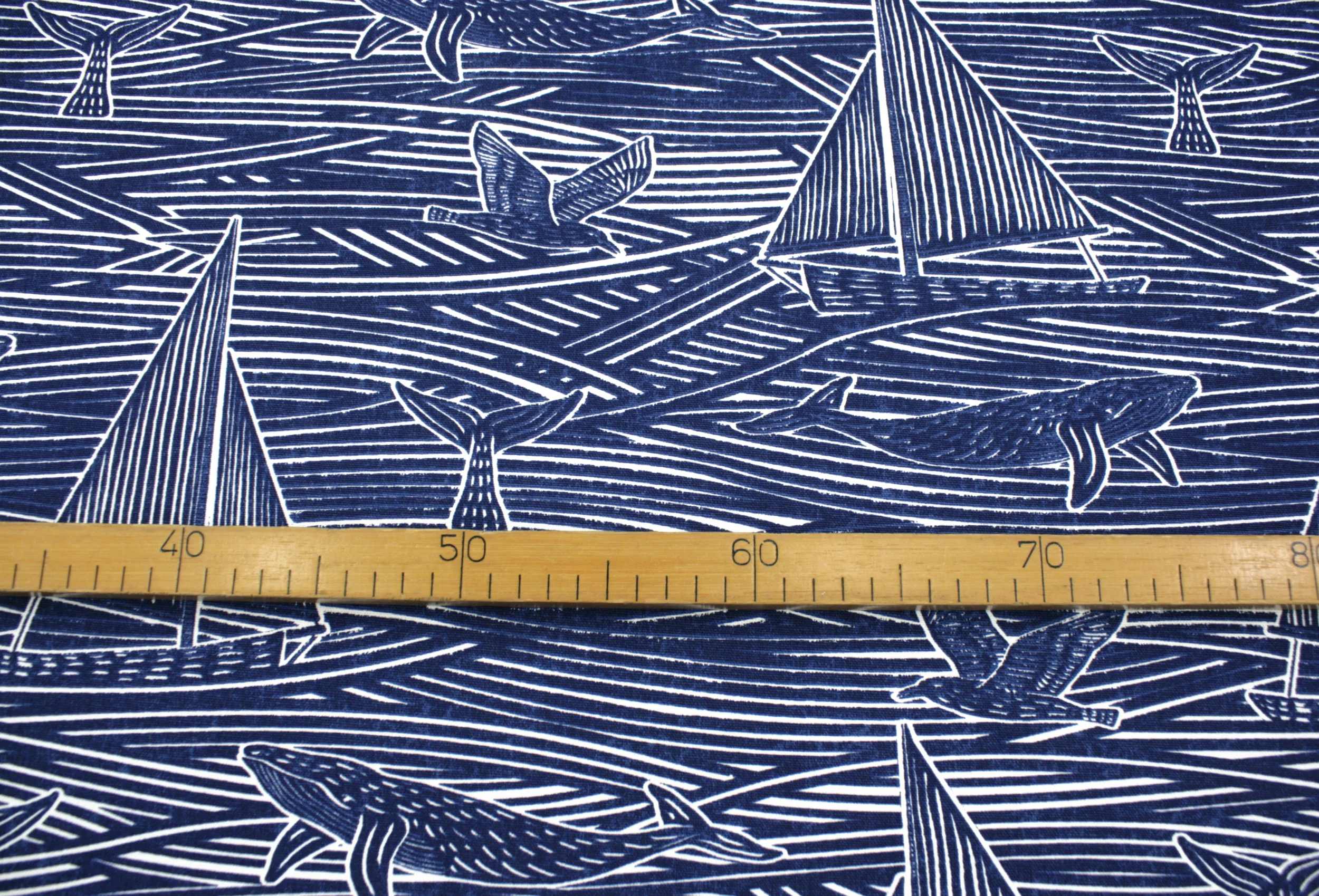 Dekostoff // Möbelstoff // Fin Navy – Bild 4