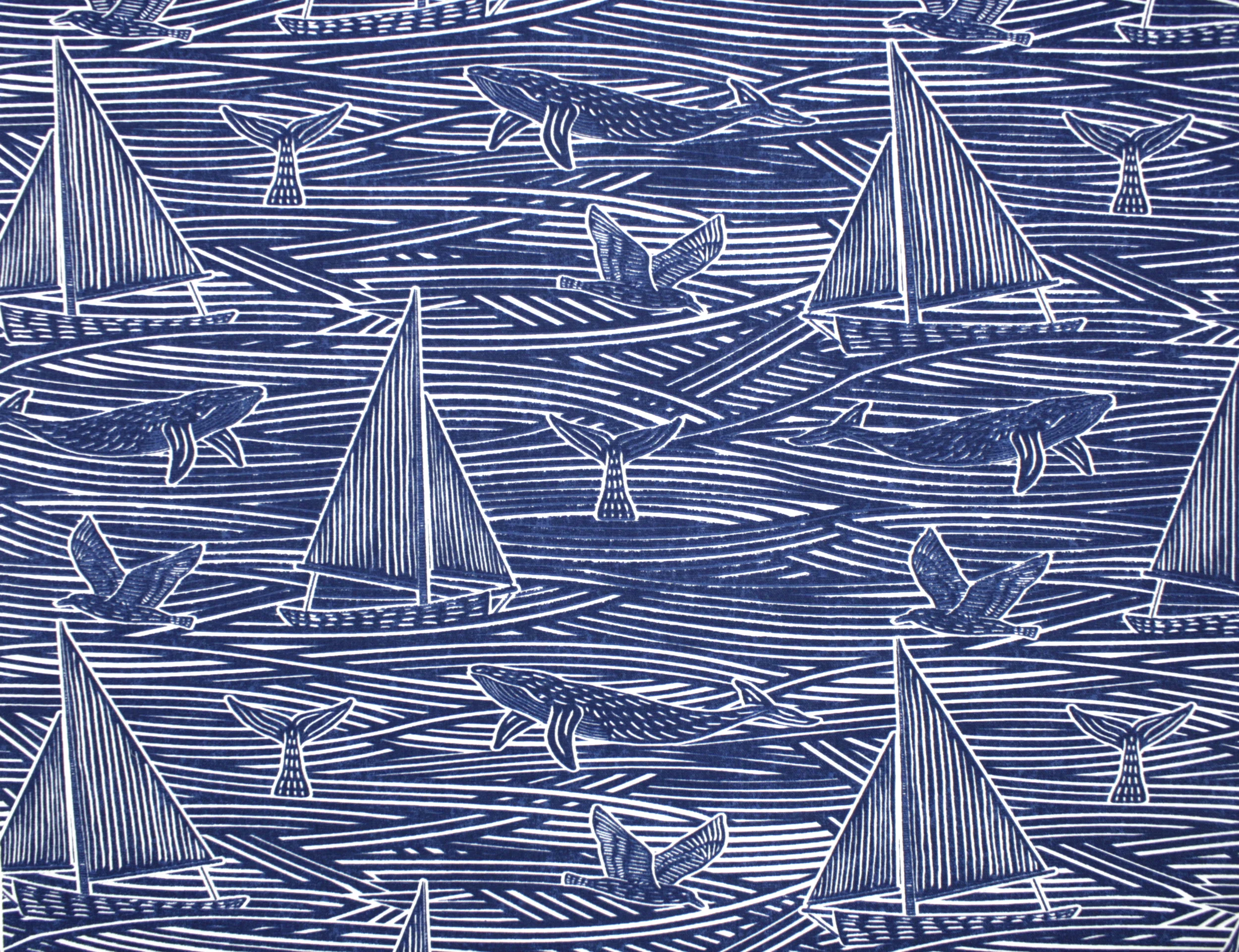 Dekostoff // Möbelstoff // Fin Navy – Bild 5