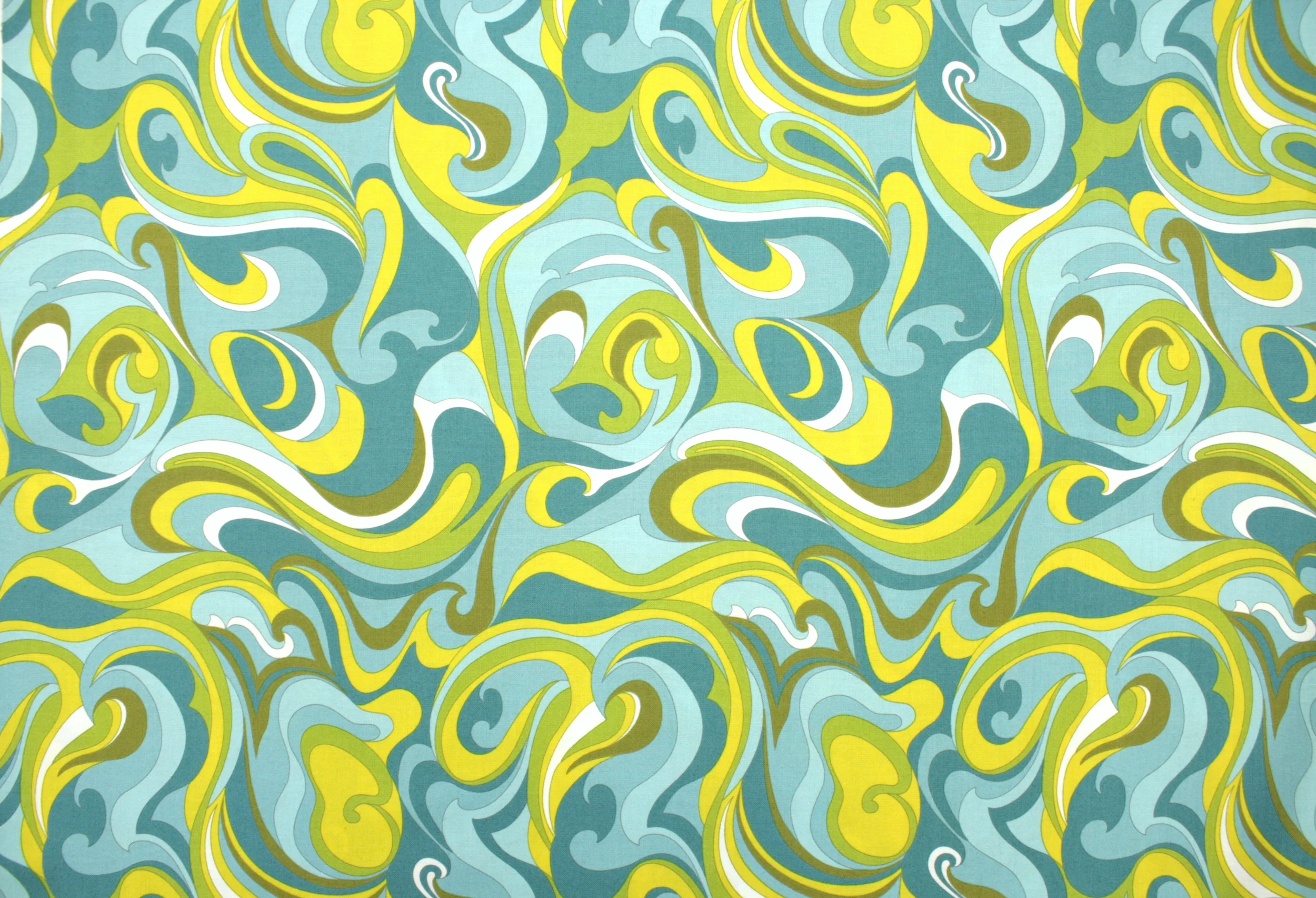 Popeline // Moda Fabrics // Happy Daze Aqua – Bild 3