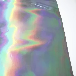 Beschichteter Stoff // Irisierend // Silber