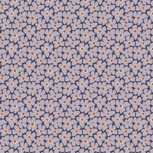 BIO Popeline // Cloud 9 // Flower Patch Lavender Gray