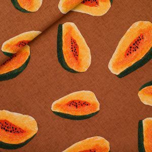 Leinen Viskose Mix // SYAS // Papayas Glazed Ginger Brown