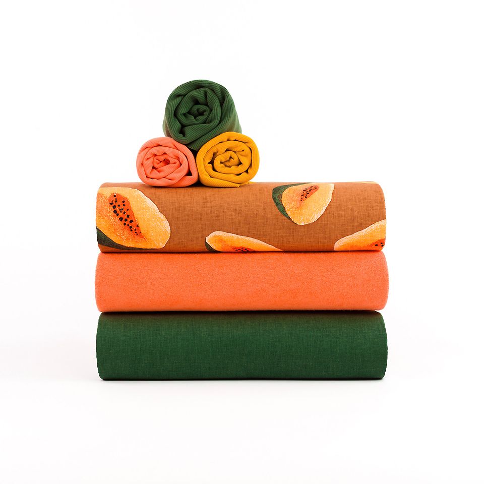 Leinen Viskose Mix // SYAS // Papayas Glazed Ginger Brown – Bild 3