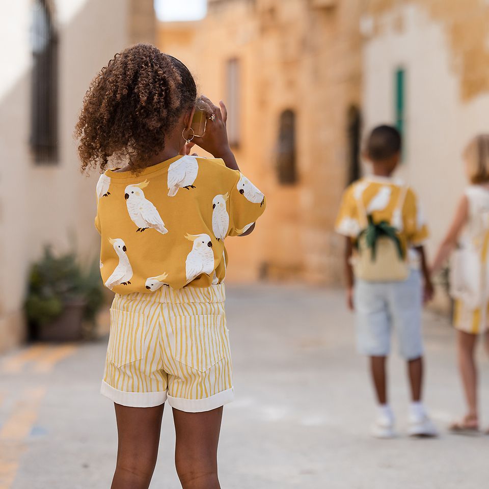 Gabardine Twill // SYAS // Wiggly Verticals Yellow – Bild 6
