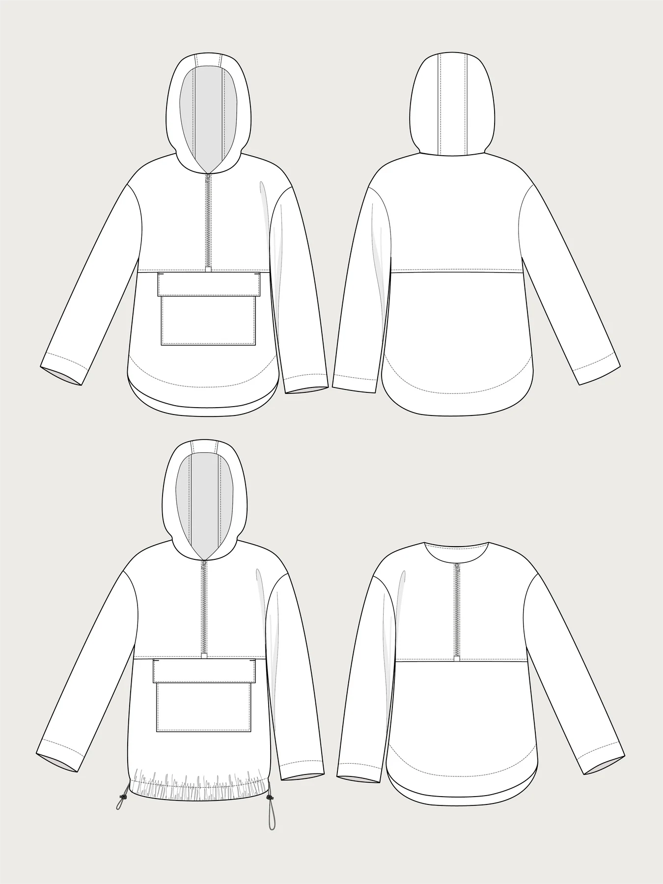 Schnittmuster // The Assembly Line // Anorak Unisex XS-3XL – Bild 7