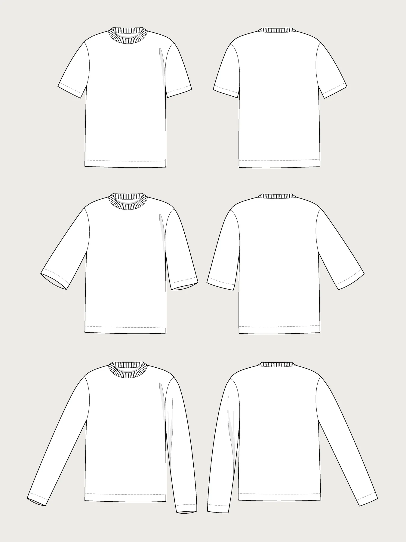 Schnittmuster // The Assembly Line // Regular Fit T-Shirt Mini-3XL Unisex – Bild 5