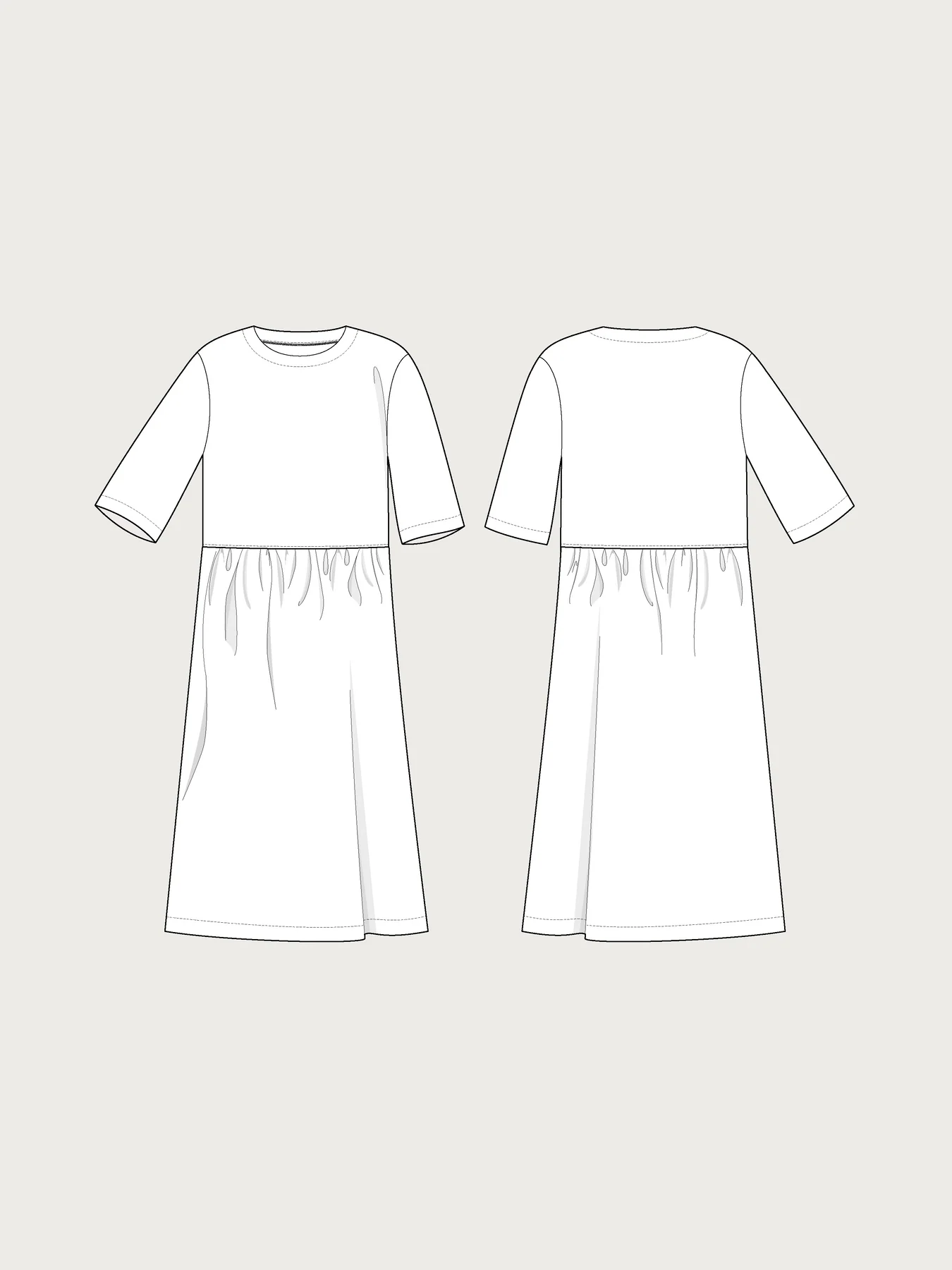 Schnittmuster // The Assembly Line // Regular Fit T-Shirt Mini-3XL Unisex – Bild 4