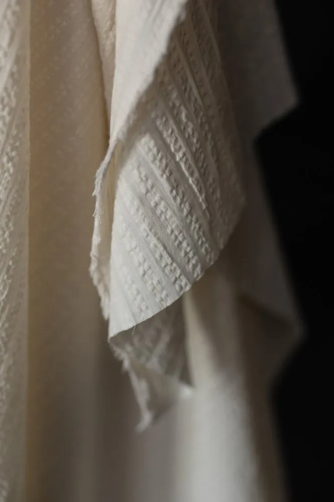 Organic Seersucker // Merchant & Mills // Washed White // Stripe