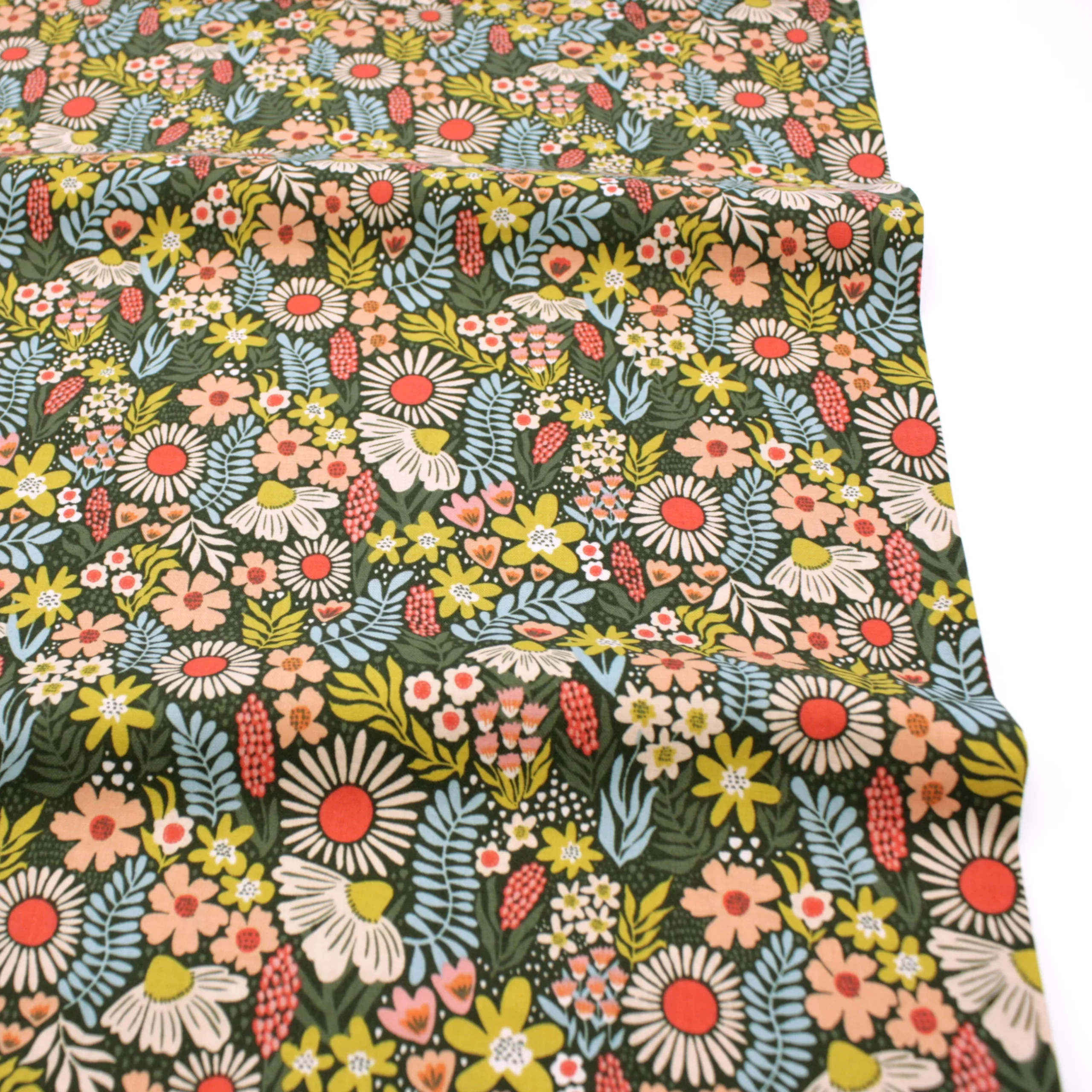 Popeline // Cotton and Steel // Petals in the Sun // Flowers Moss