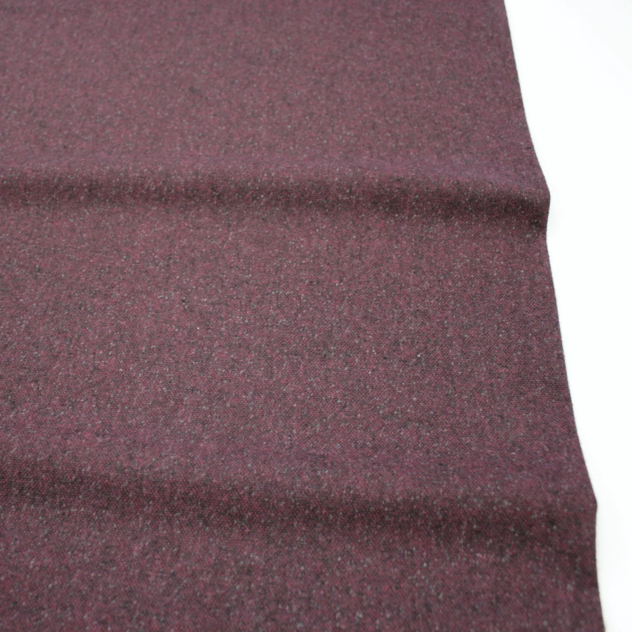 Wolle-Baumwolle Tweed // Bordeaux