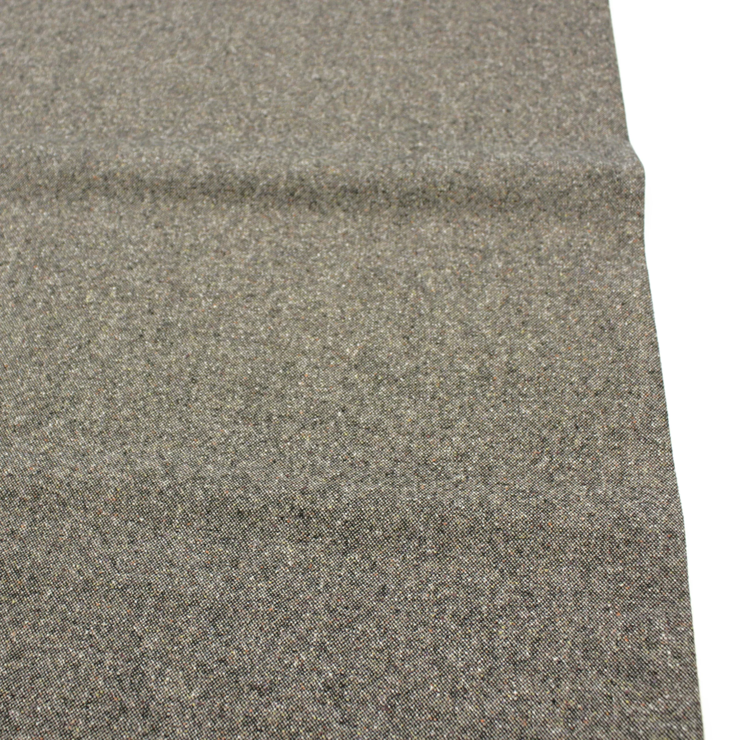 Wolle-Baumwolle Tweed // Braun